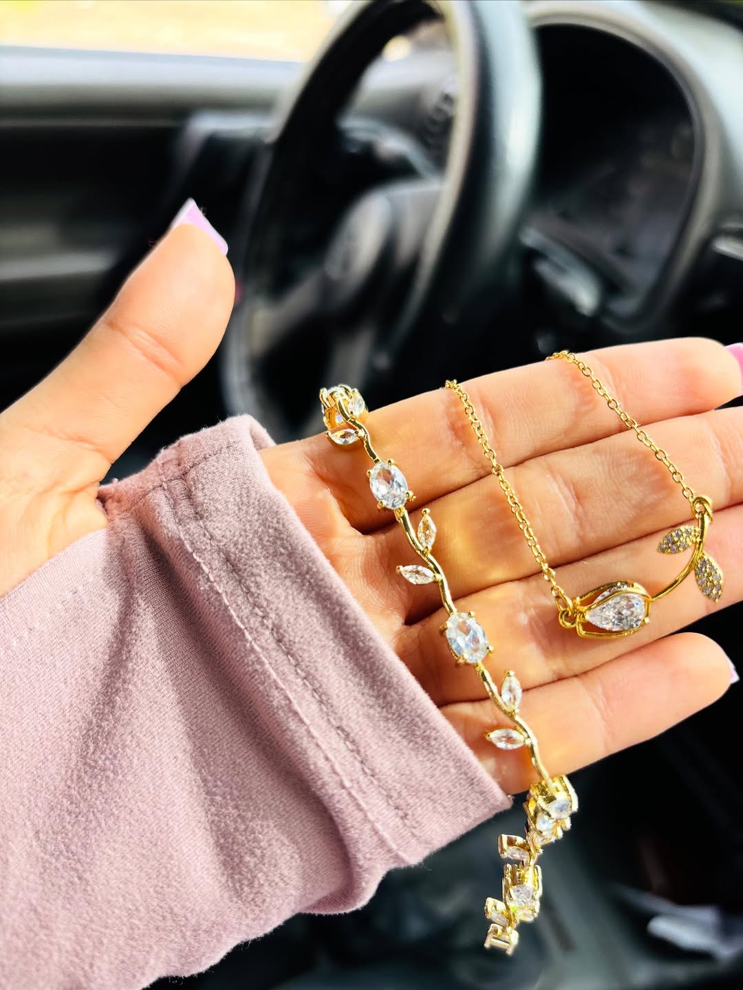 Tulip Set " Necklace+Bracelet"