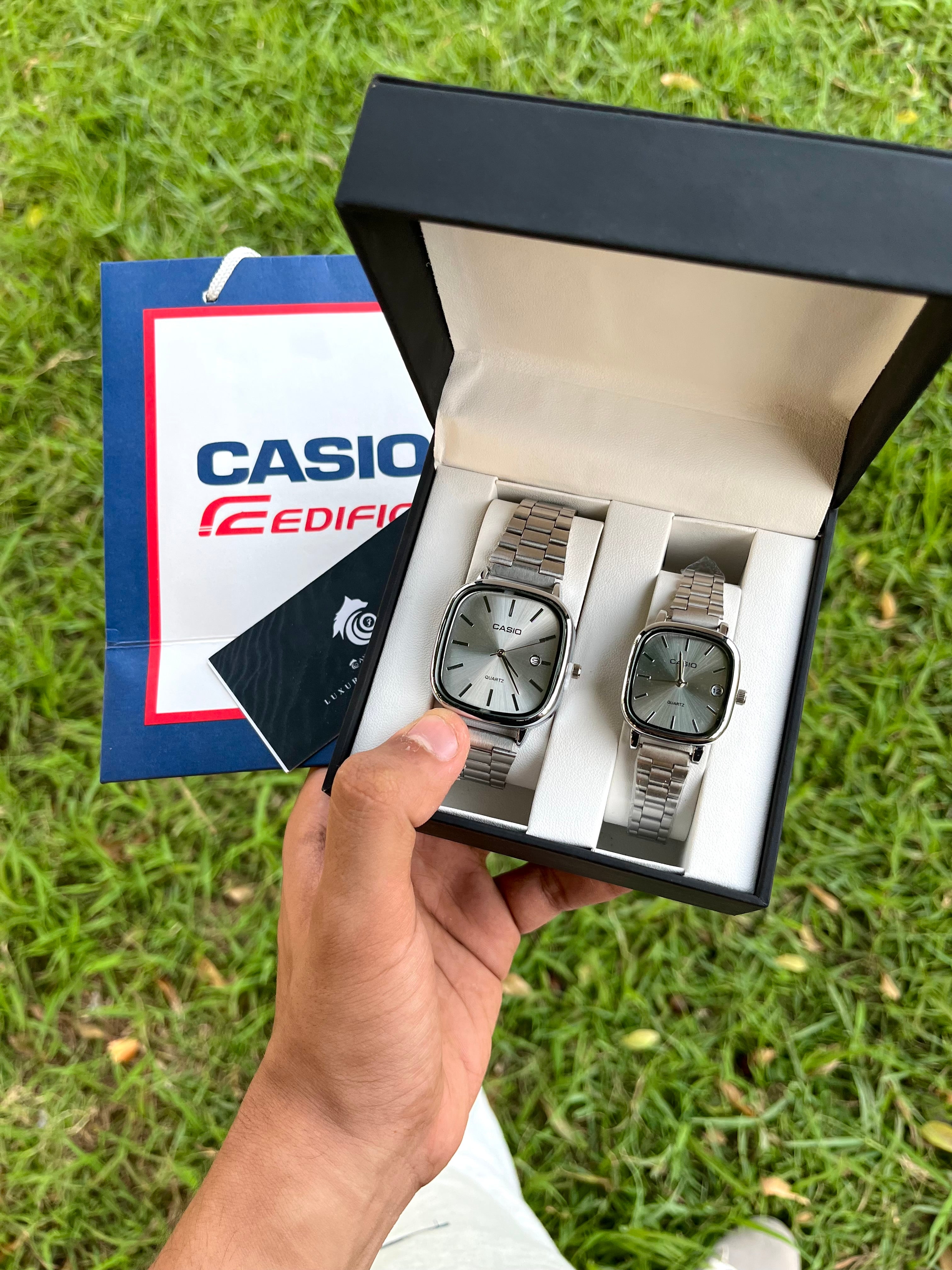 Casio box “black-silver-silver black”