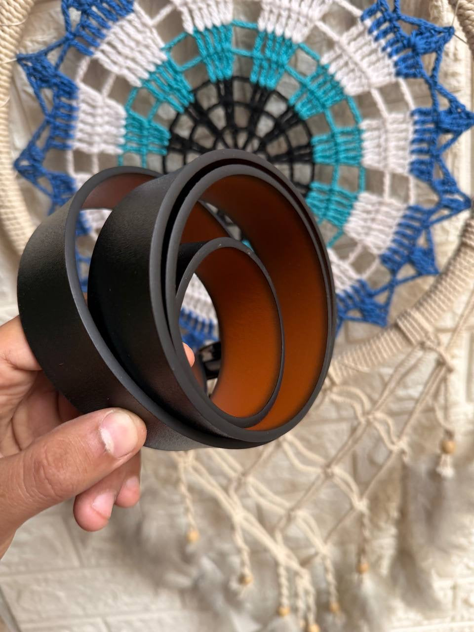 C-K Double-Face Leather Belt