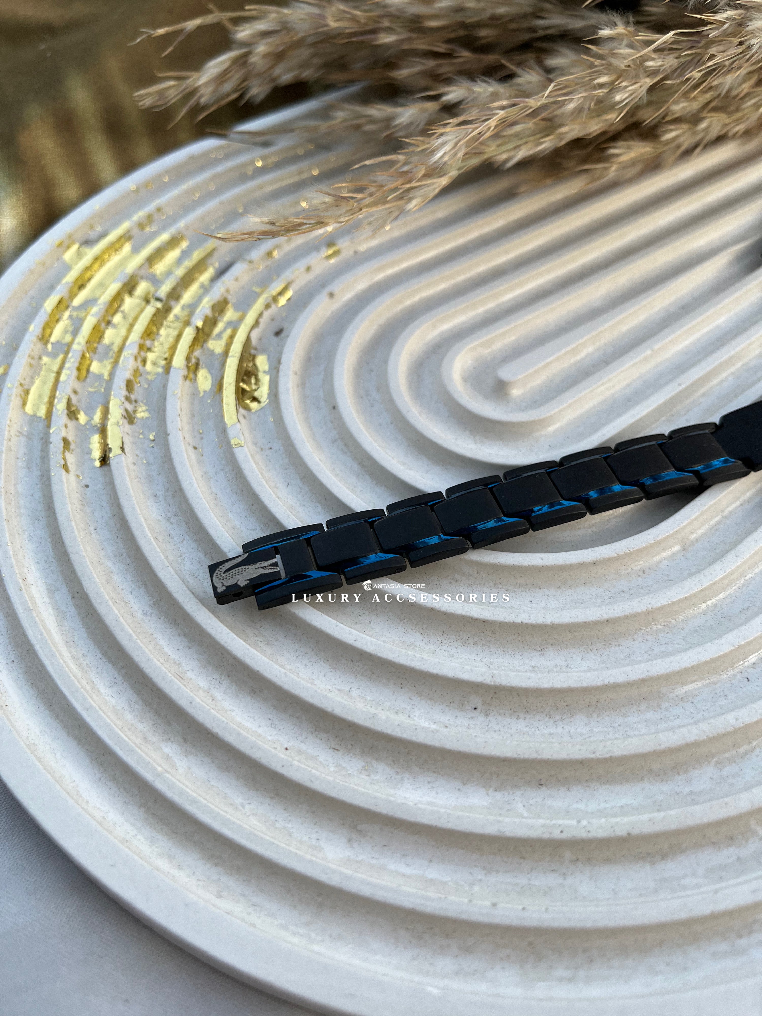 Blue black New edition-Lacoste bracelet