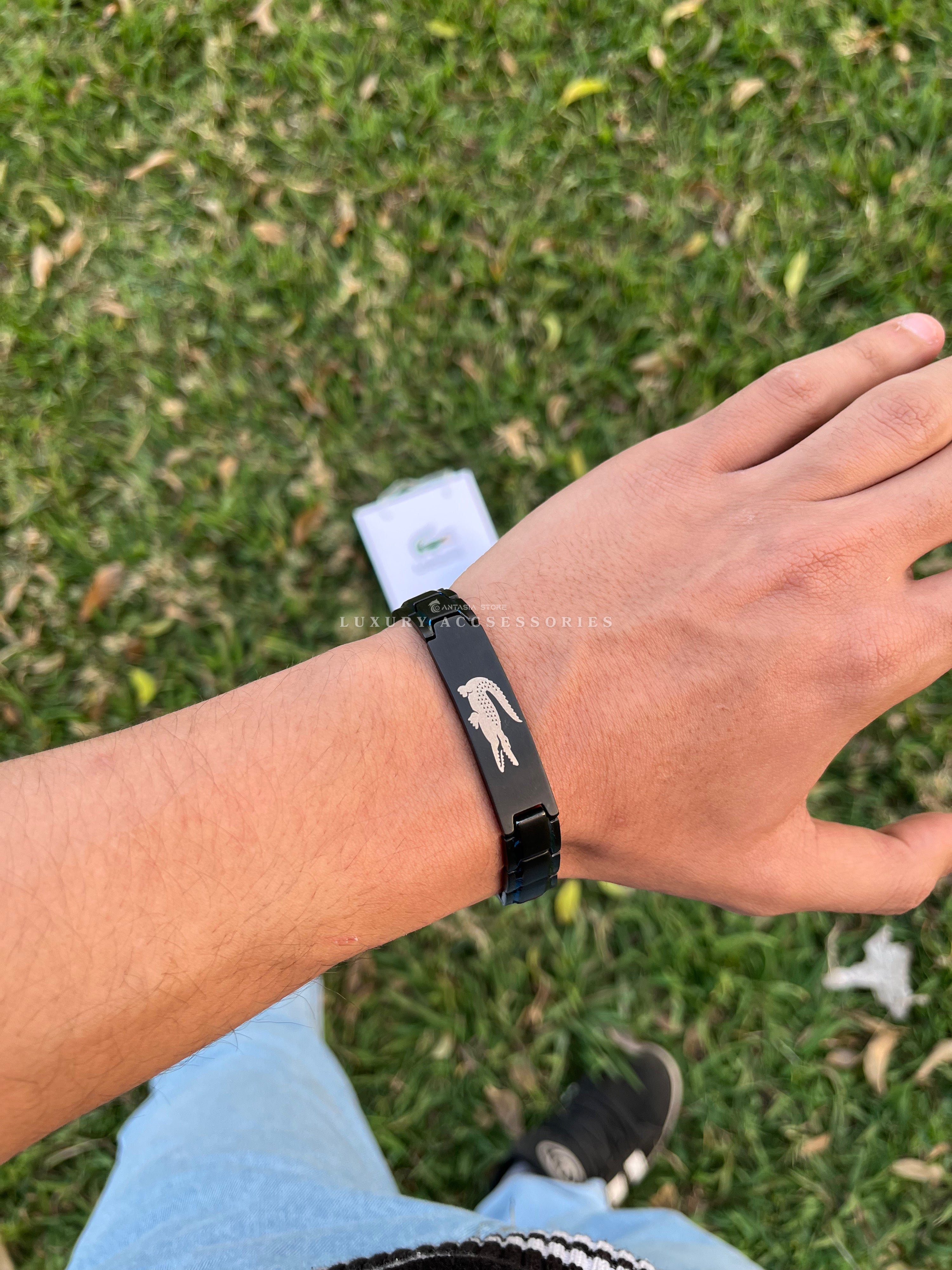Blue black New edition-Lacoste bracelet