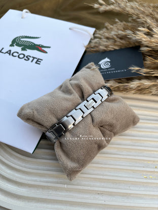 Silver Lacoste bracelet