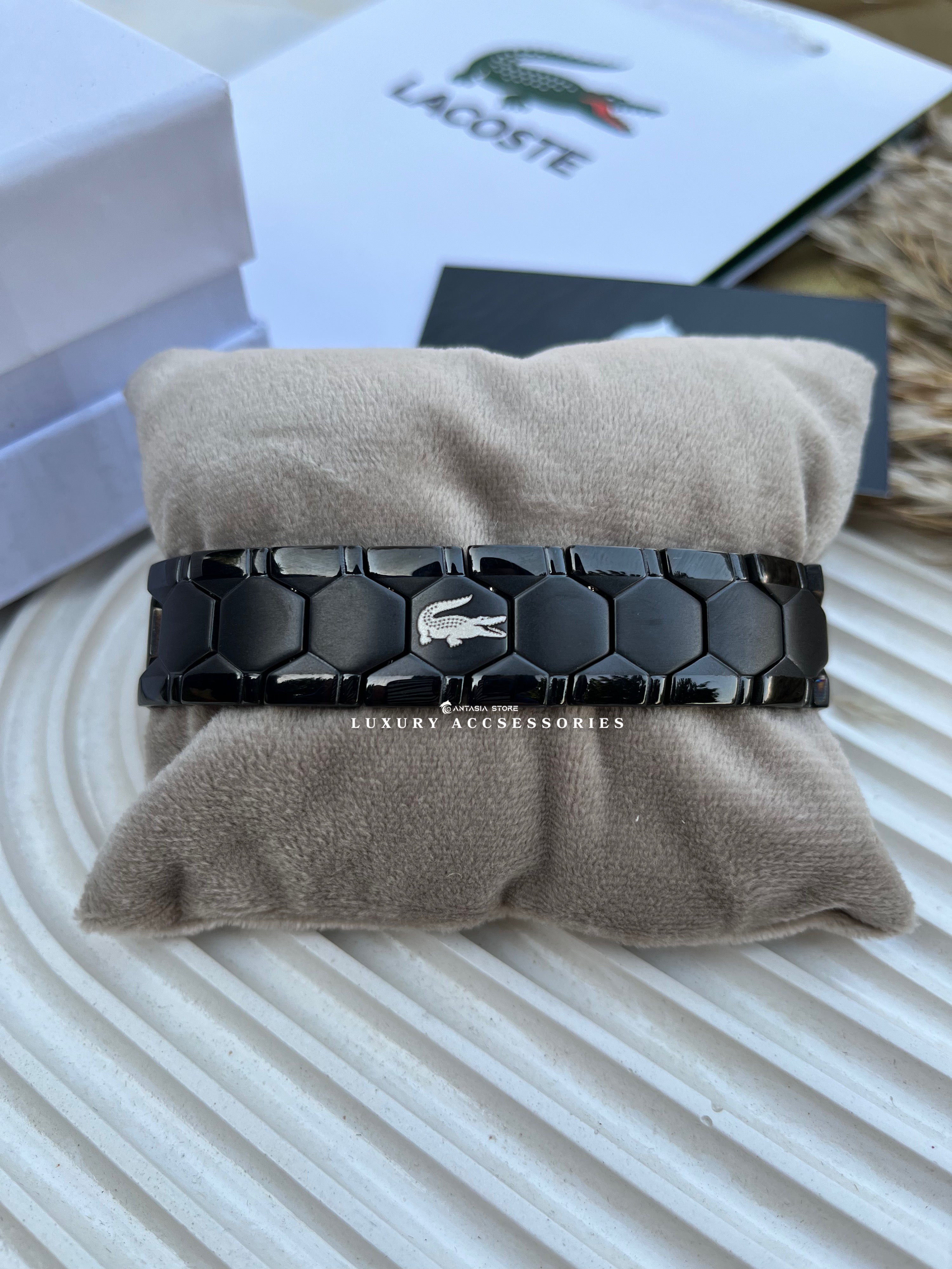 Wide Black Lacoste