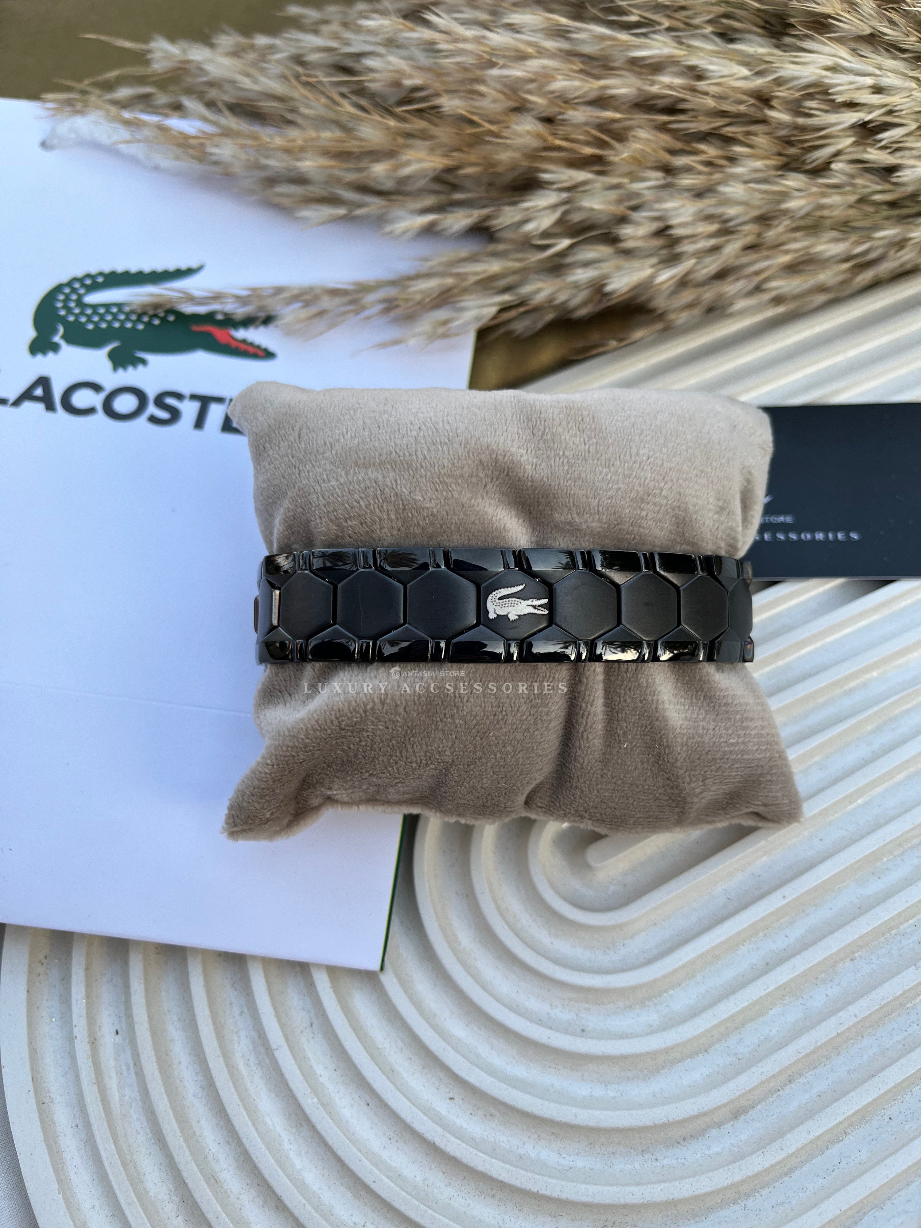Wide Black Lacoste