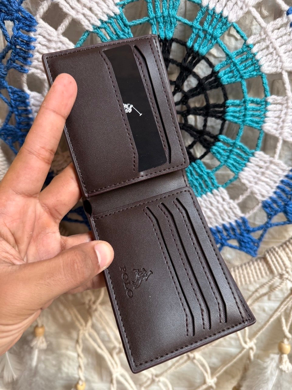 Brown Polo Wallet
