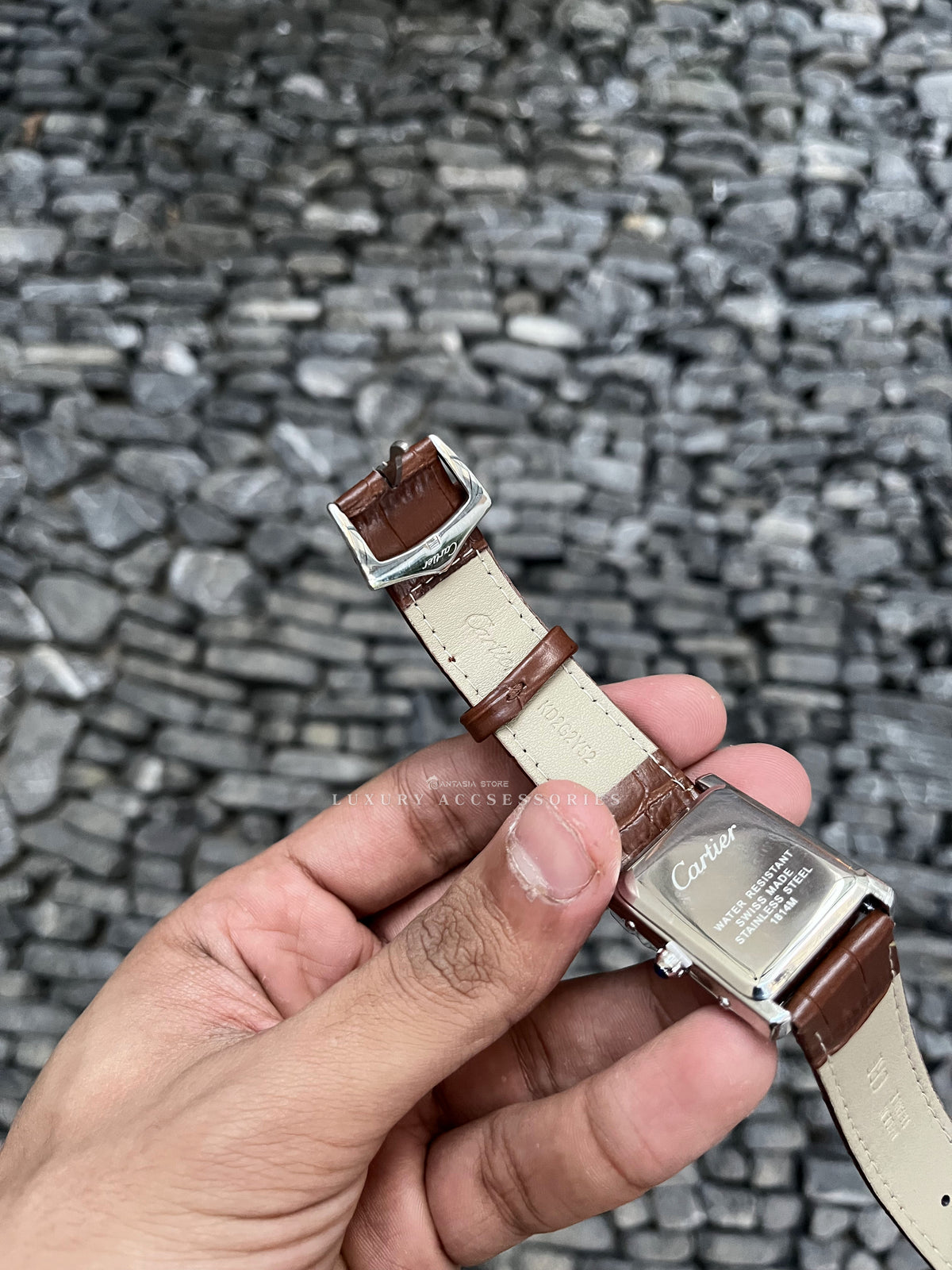 Cartier Leather "Black-Brown"