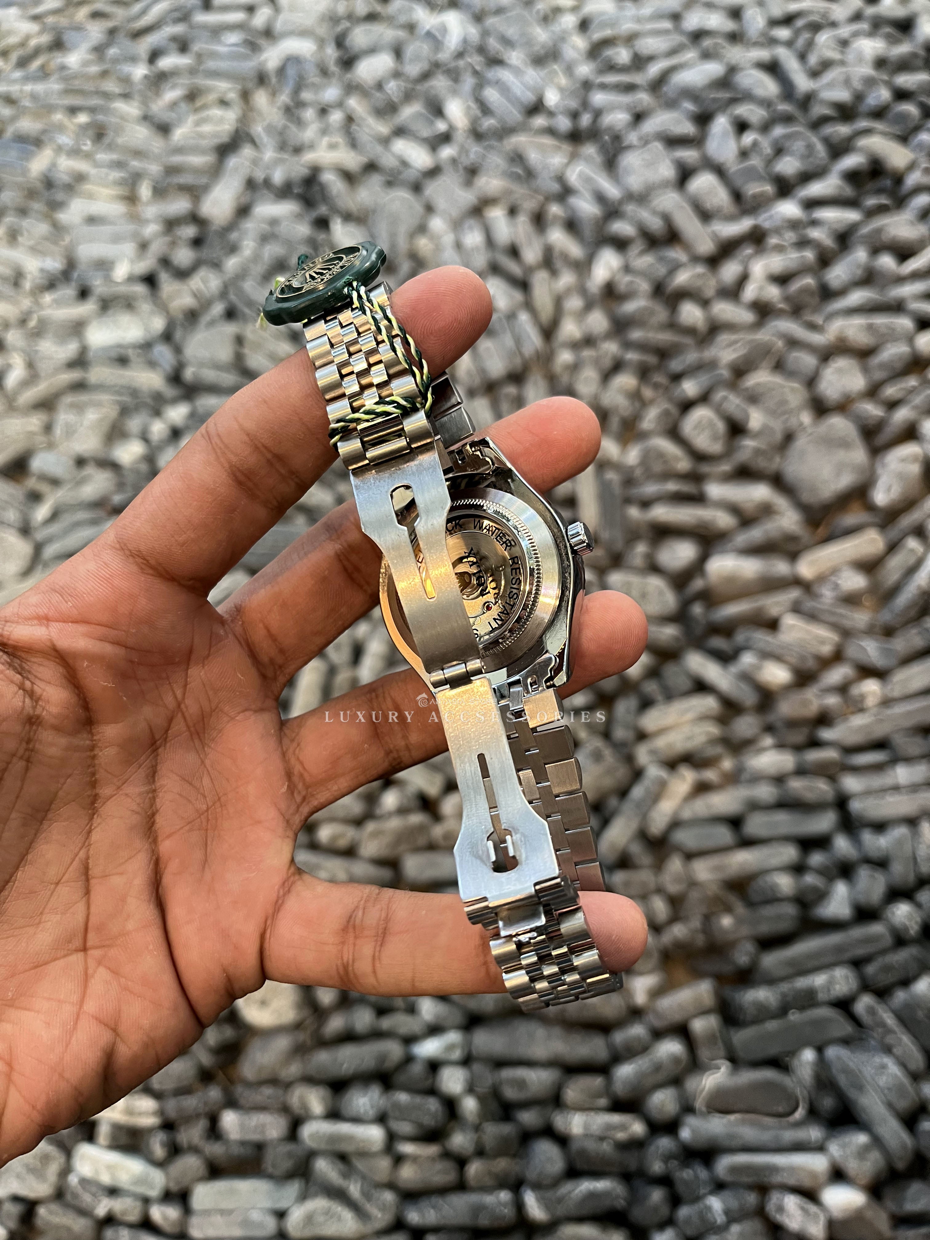 Rolex Silver-Black Watch