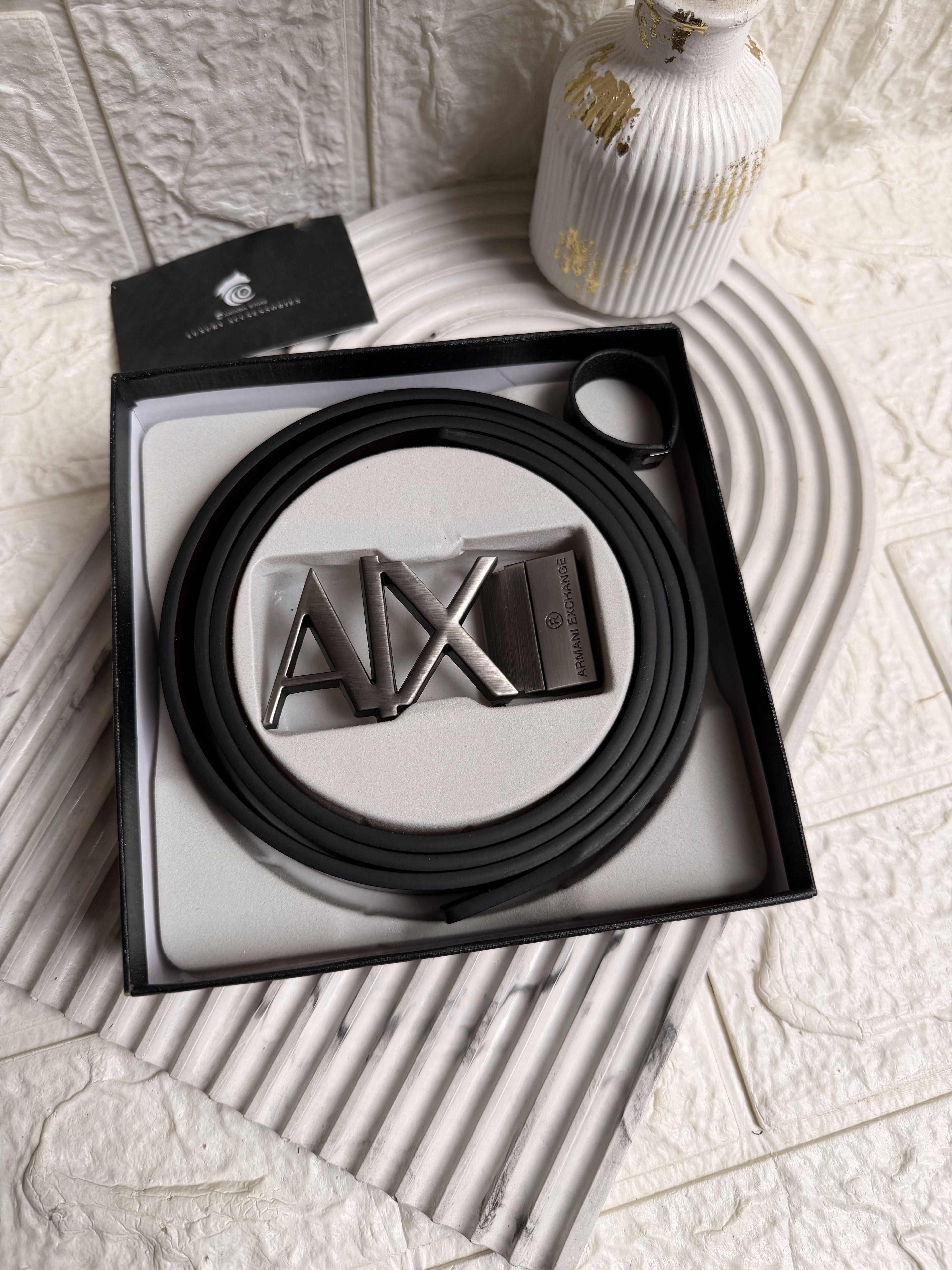 A-X Double-Face Leather Belt