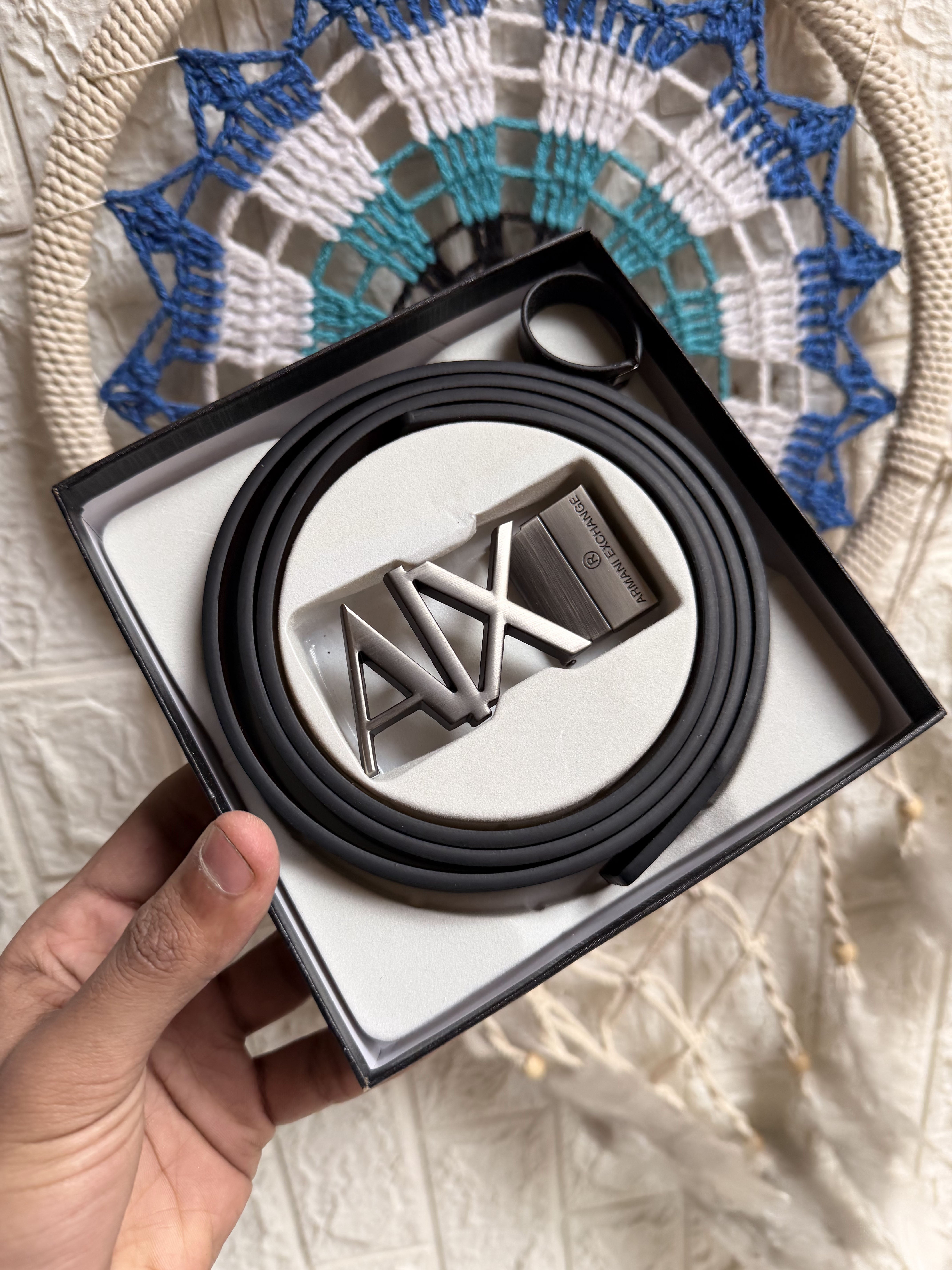 A-X Double-Face Leather Belt