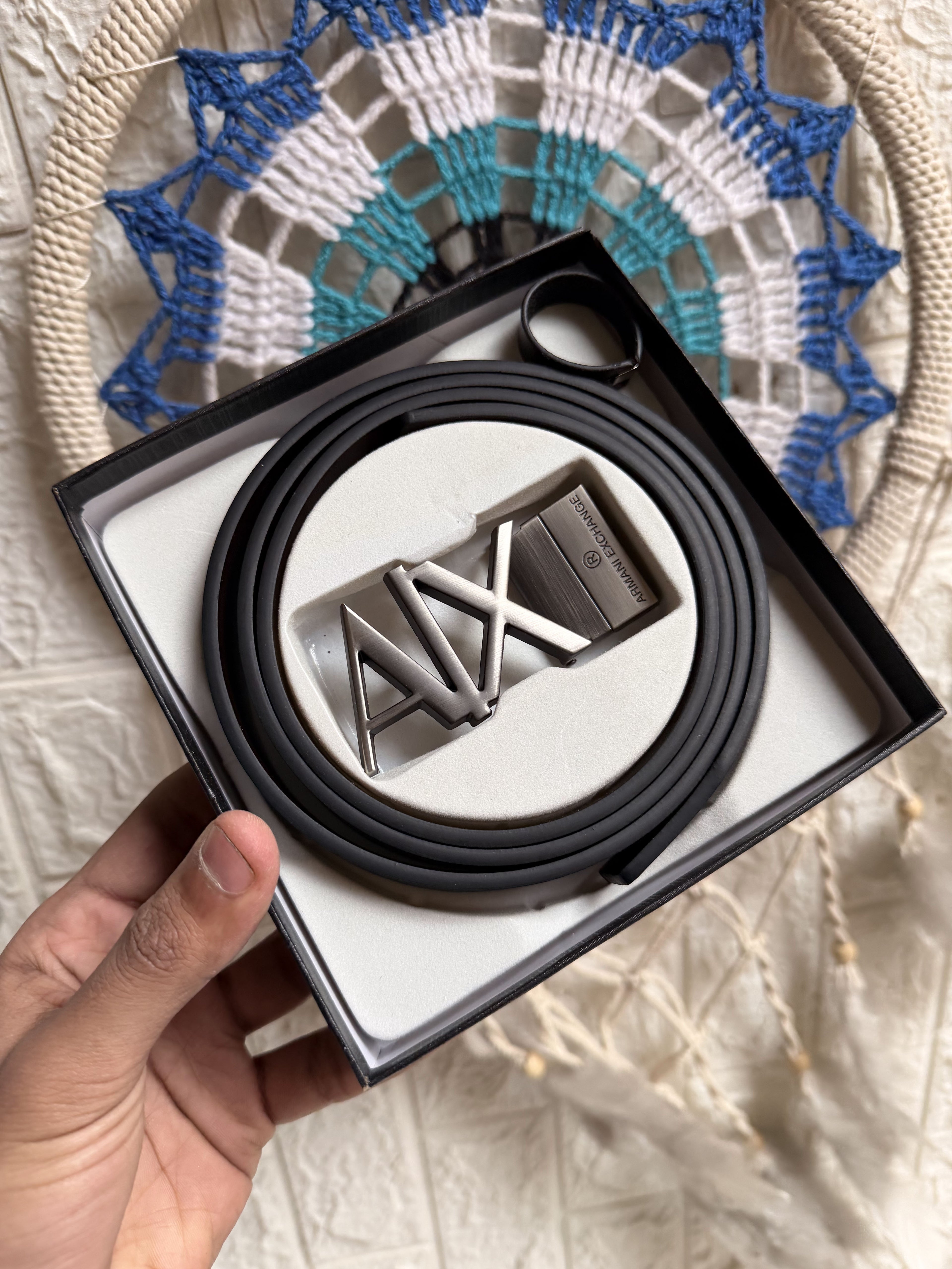 A-X Double-Face Leather Belt