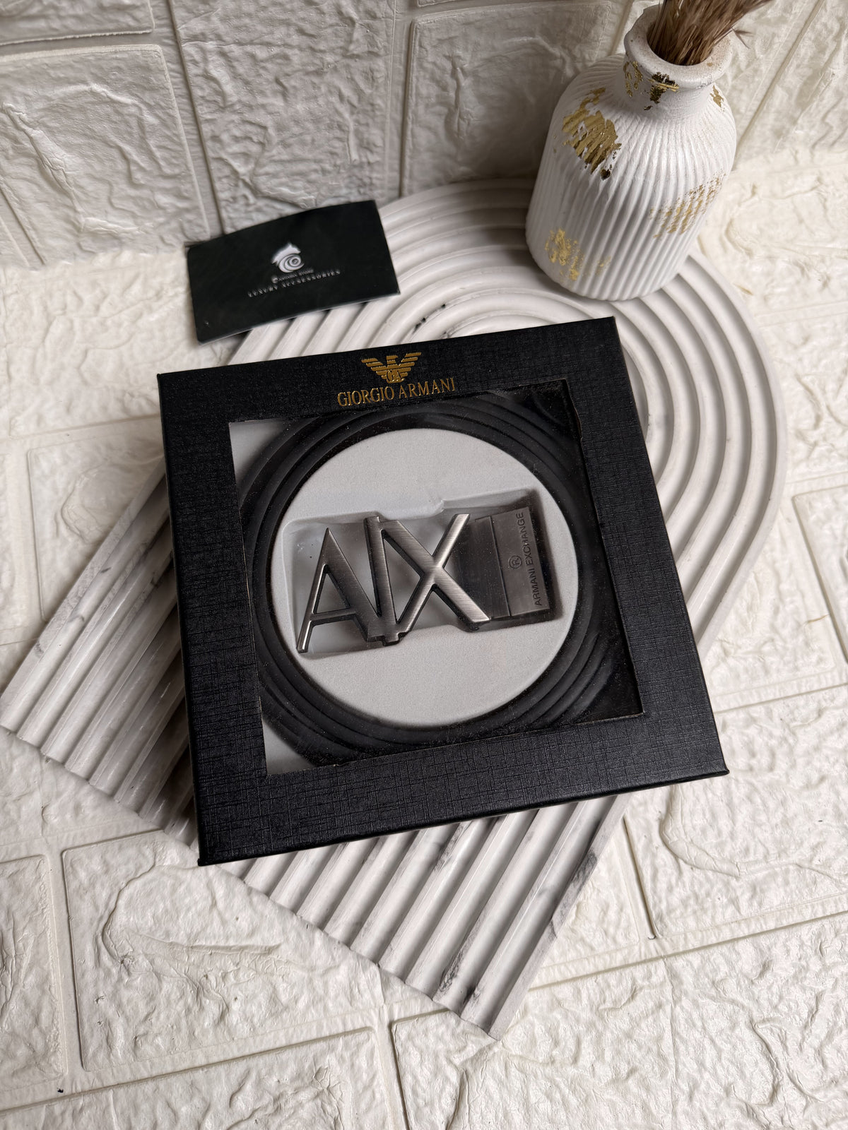A-X Double-Face Leather Belt