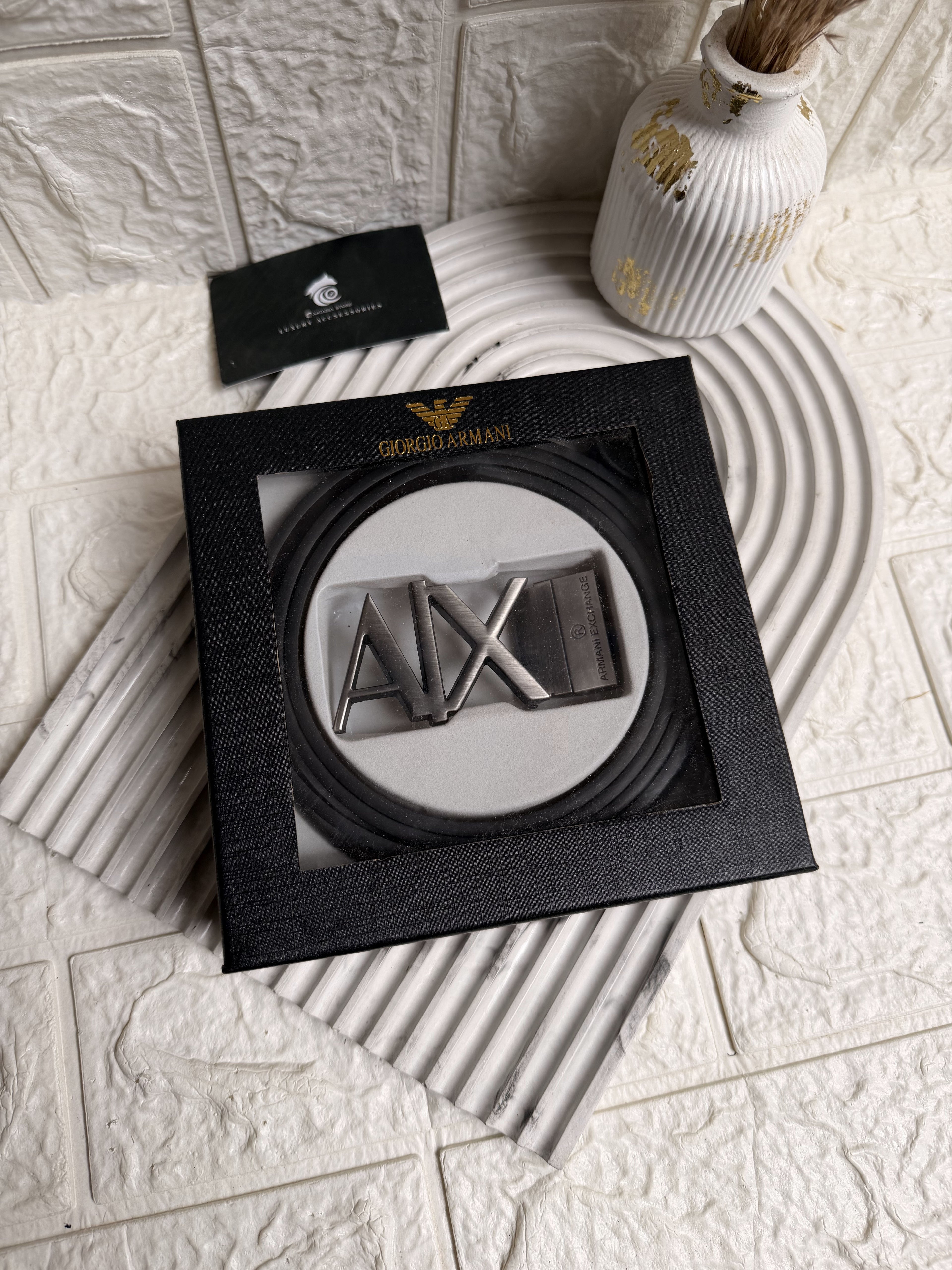 A-X Double-Face Leather Belt