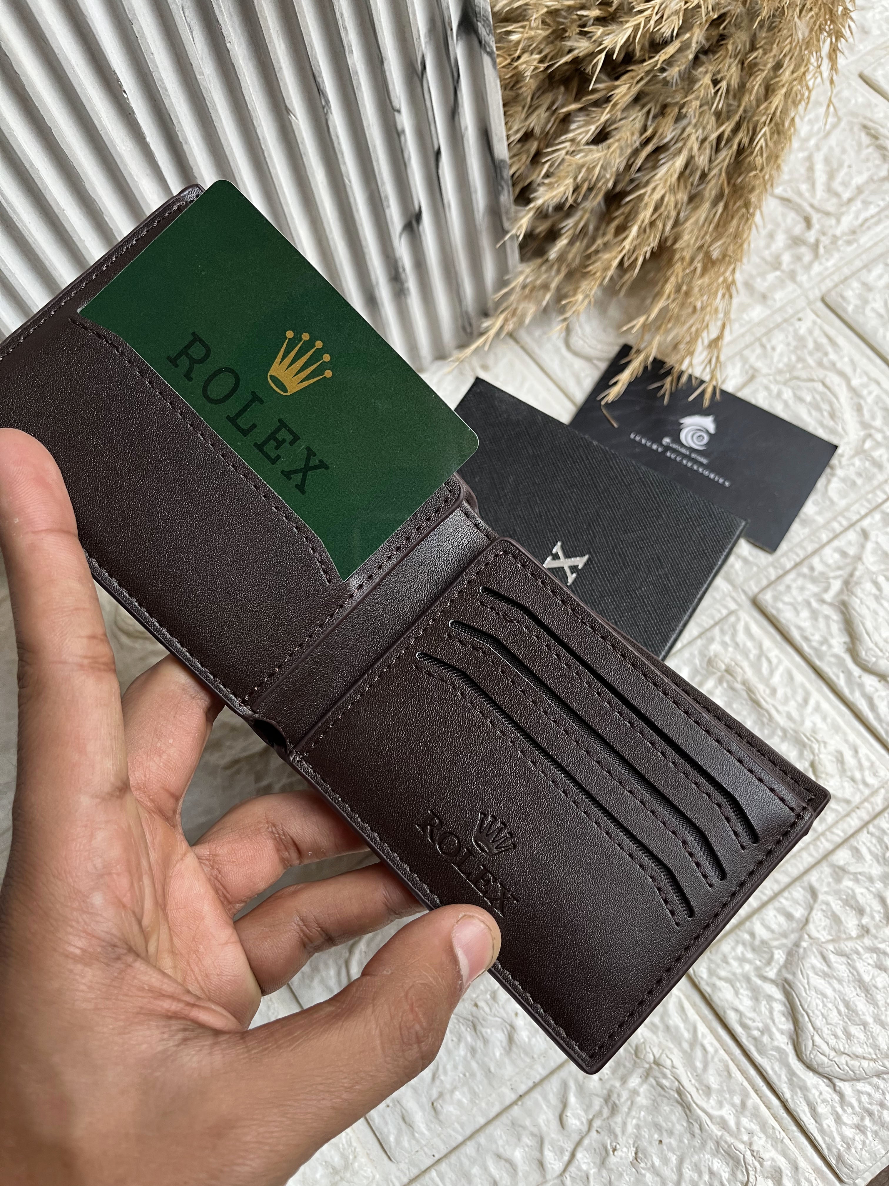 Brown Rolex Wallet