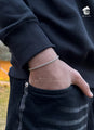 layering Nail+Silver Bracelet