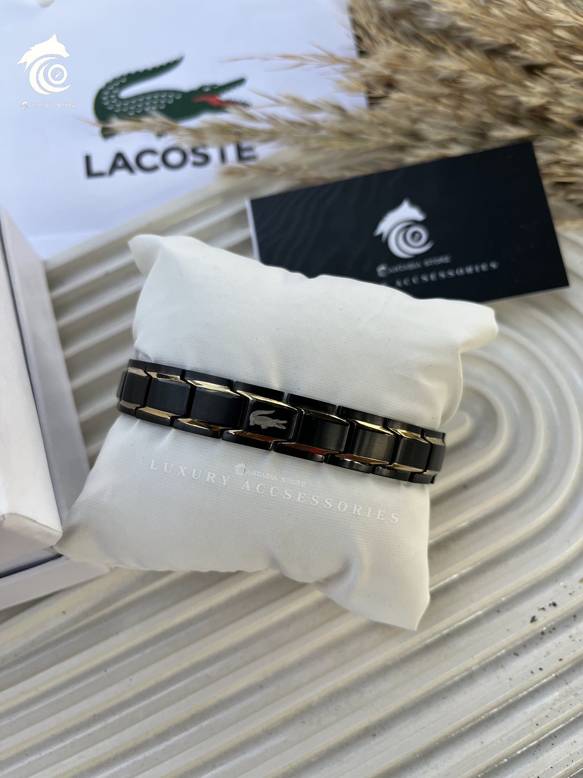Gold -black Couples Lacoste