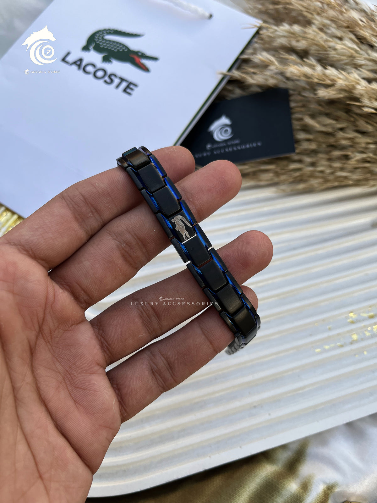 Blue-black Couples Lacoste