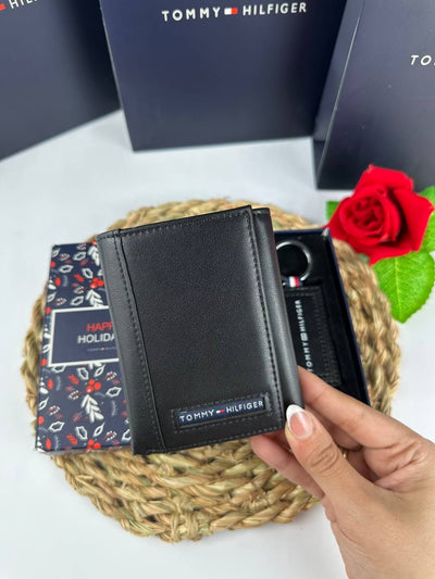 Tommy Hilfiger wallet + Keychain"Mirror Original"