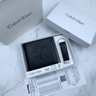 Calvin Klein wallet + Keychain"Mirror Original"