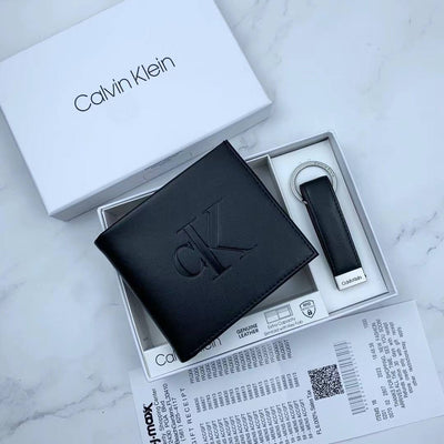 Calvin Klein wallet + Keychain"Mirror Original"