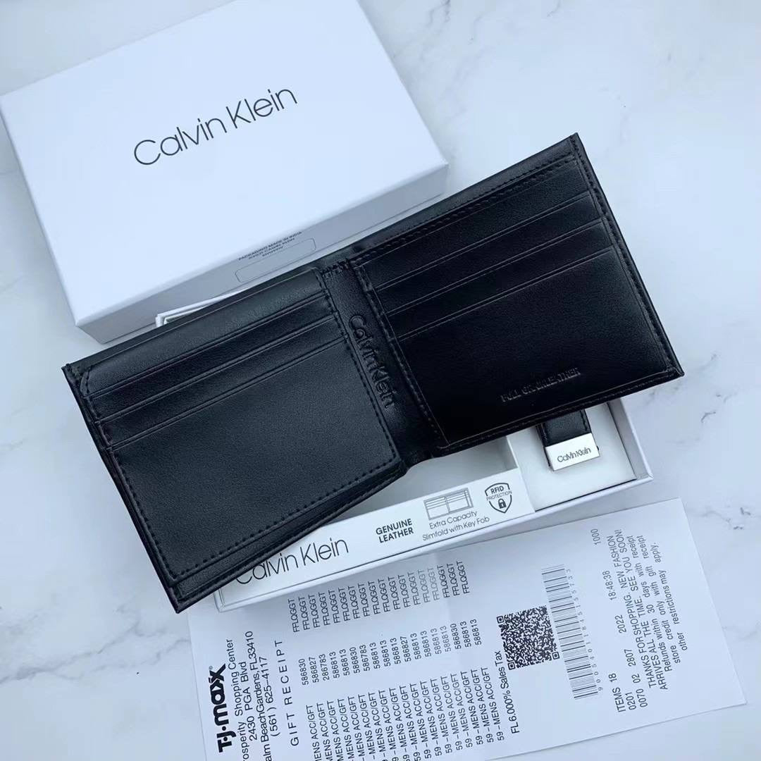 Calvin Klein wallet + Keychain"Mirror Original"