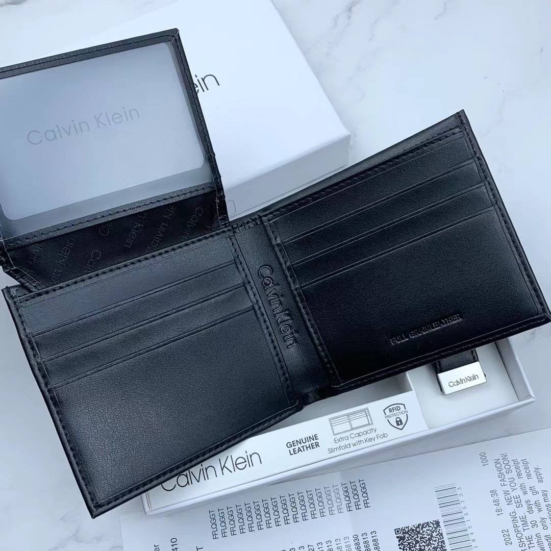 Calvin Klein wallet + Keychain"Mirror Original"