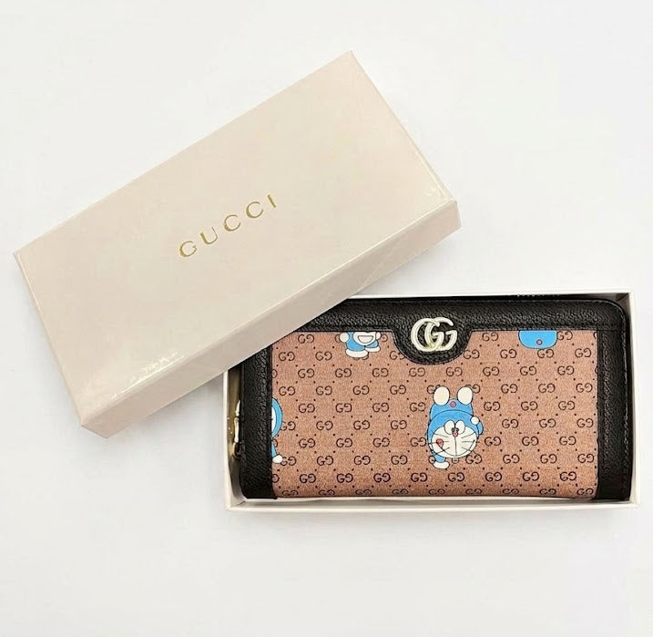 Gucci Doraemon Long Zip Wallet