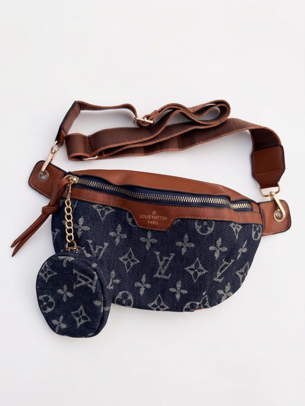 L-v Denim Crossbody Bag 2