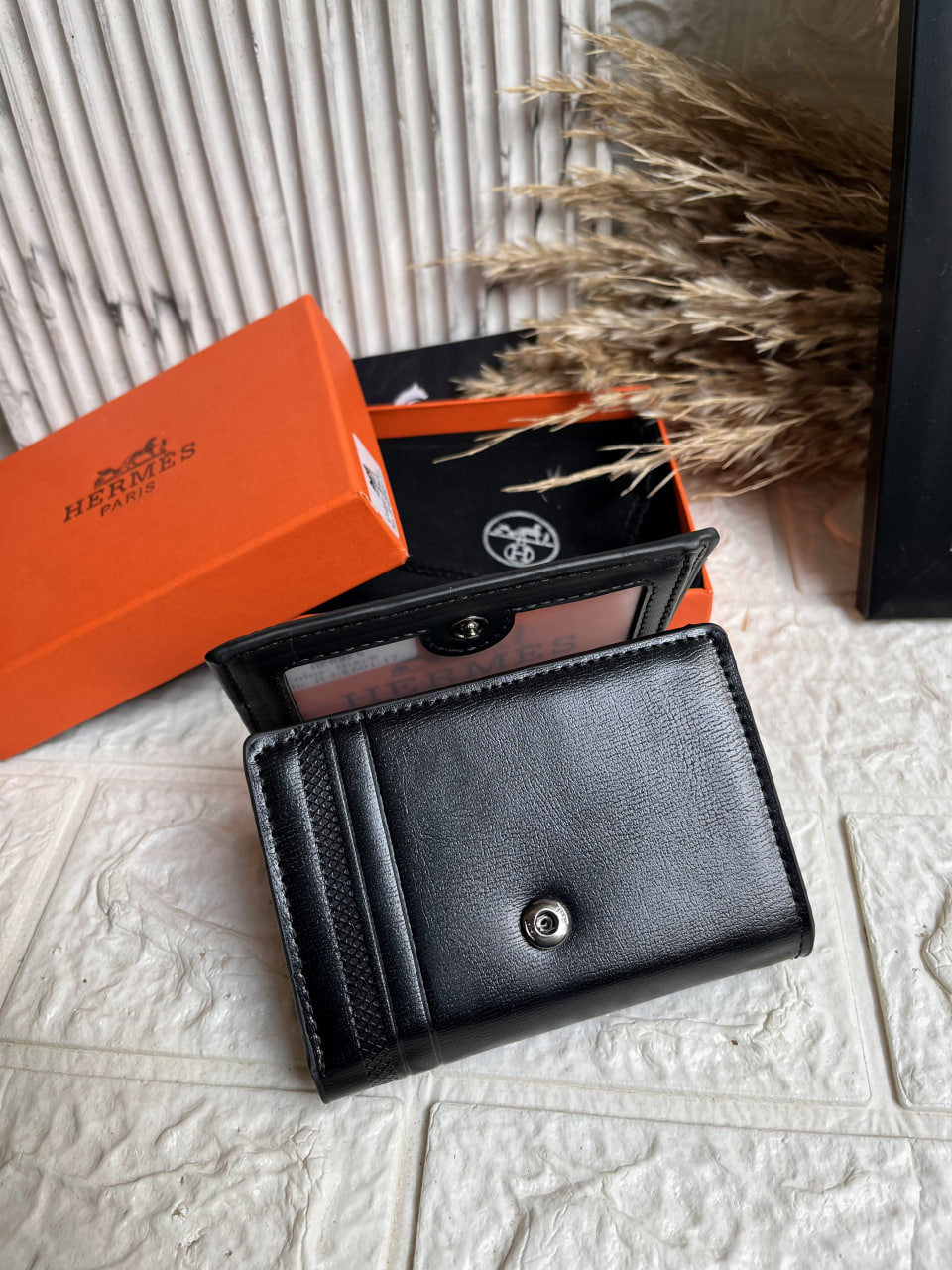 Hermes leather wallet