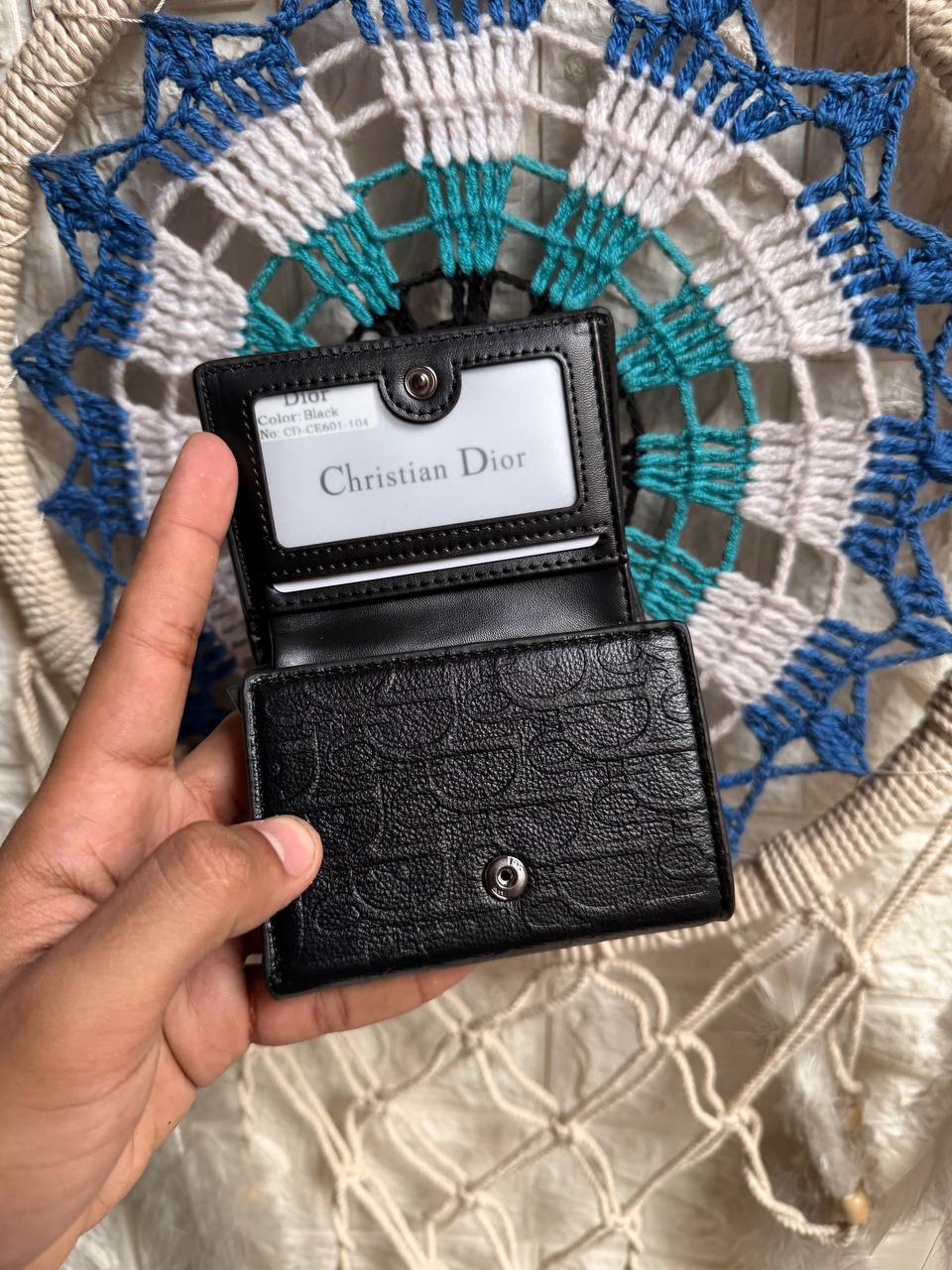 Dior Men's Slim Wallet & Card Holder