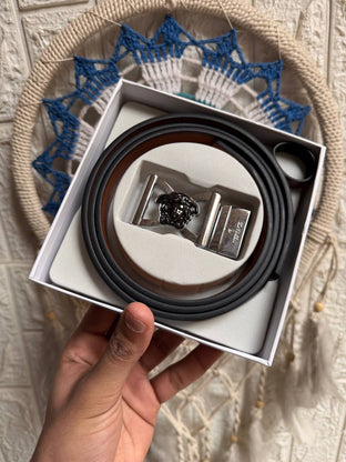 Versace Double-Face Leather Belt