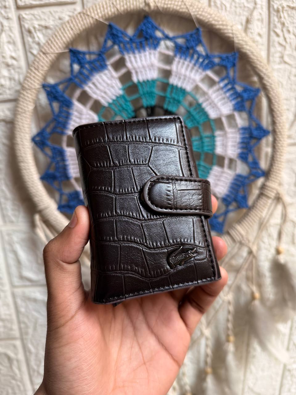 Lacoste Men's Slim Wallet & Card Holder