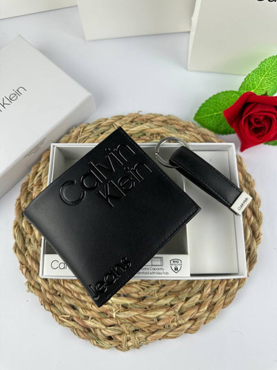 Calvin Jeans wallet + Keychain"Mirror Original"