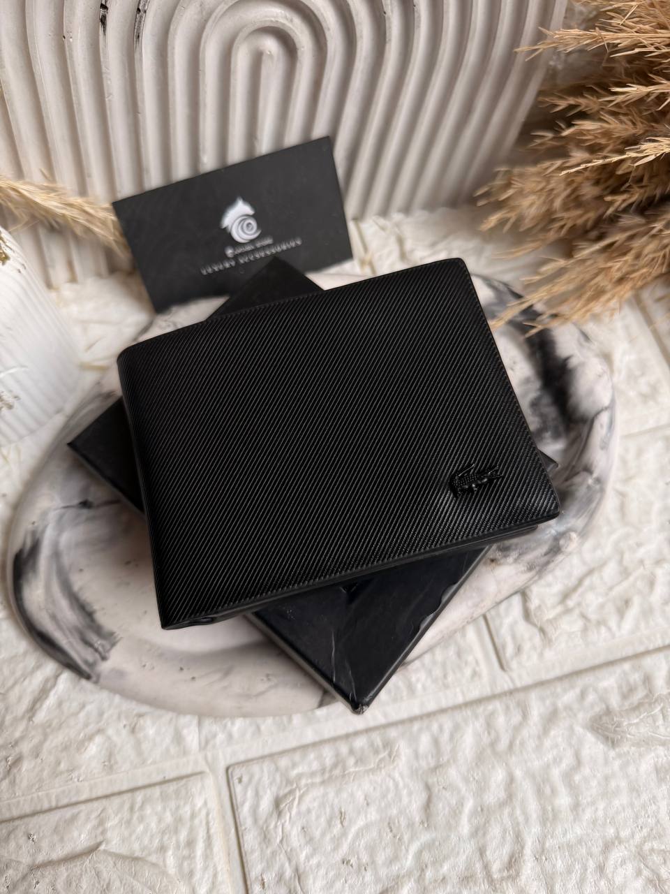 Basic Black Lacoste wallet