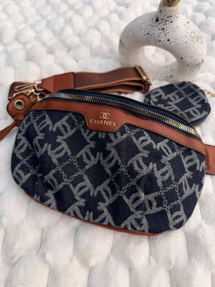 CHANEL Denim Crossbody Bag