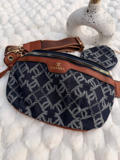 CHANEL Denim Crossbody Bag