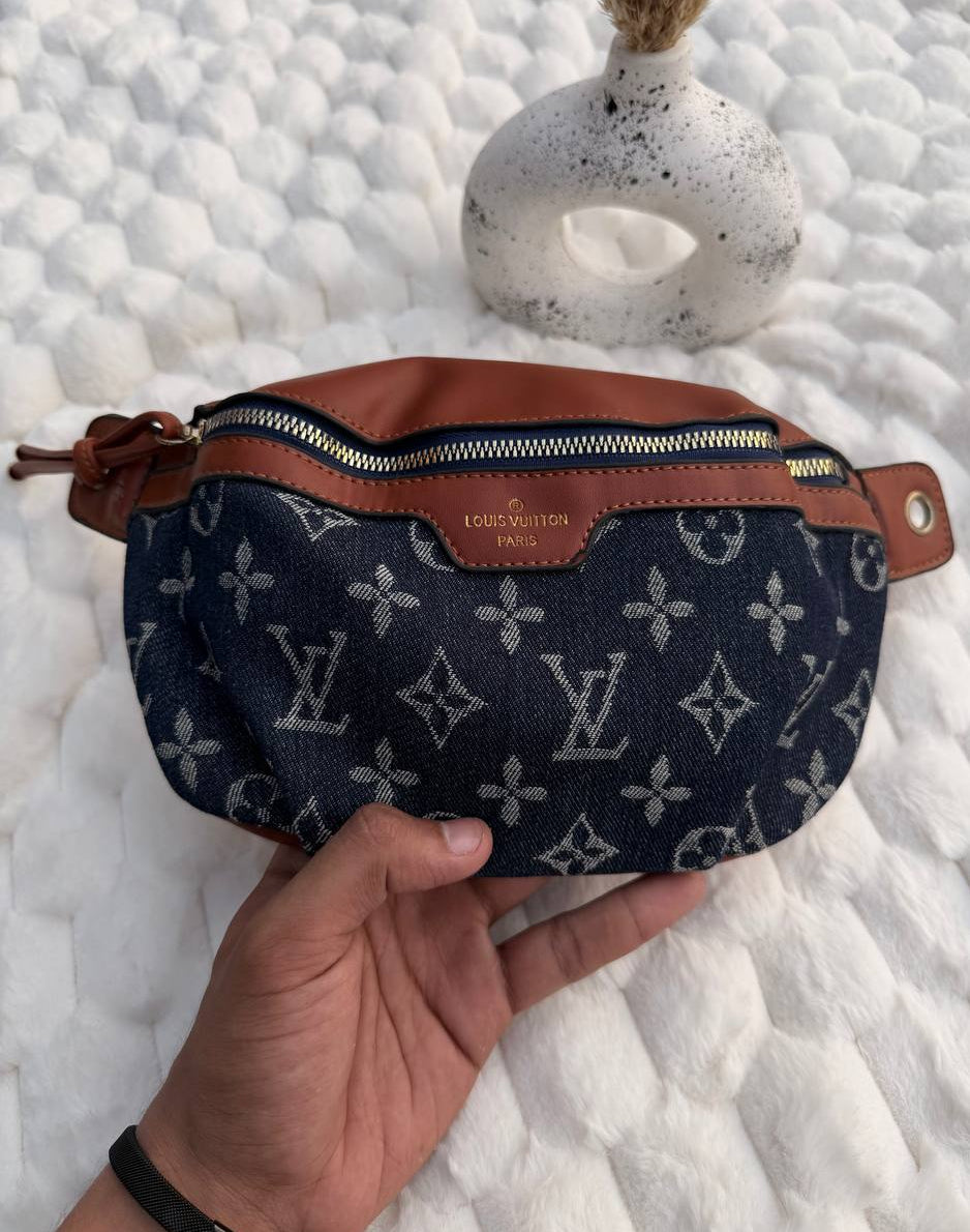 L-v Denim Crossbody Bag 2