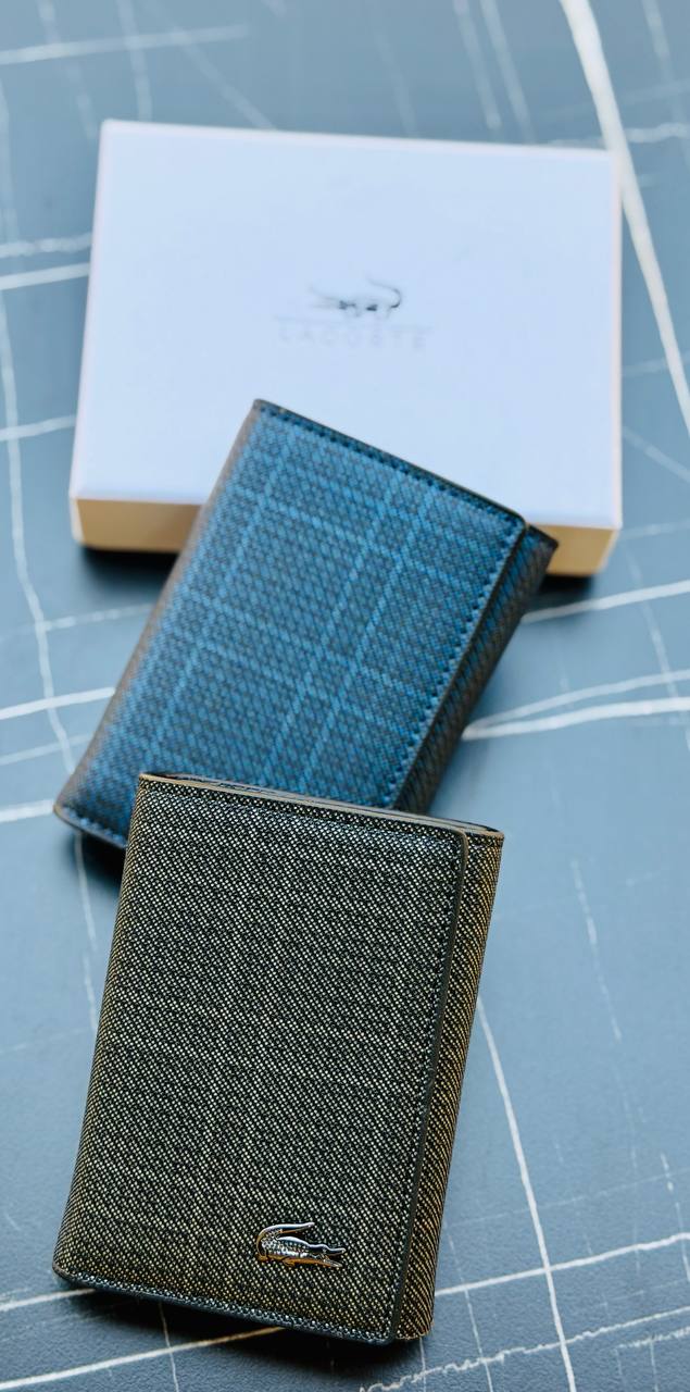 Lacoste Striped Men's Slim Wallet & Card Holder