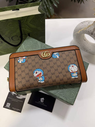 Gucci Doraemon Long Zip Wallet