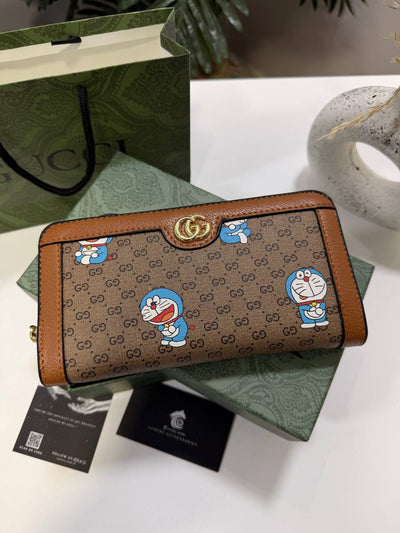 Gucci Doraemon Long Zip Wallet