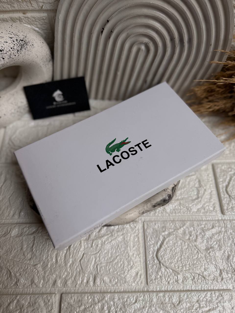 Lacoste Long Zip Around Wallet "Black - Green"