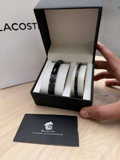 Lacoste Black Bundle " Bracelets