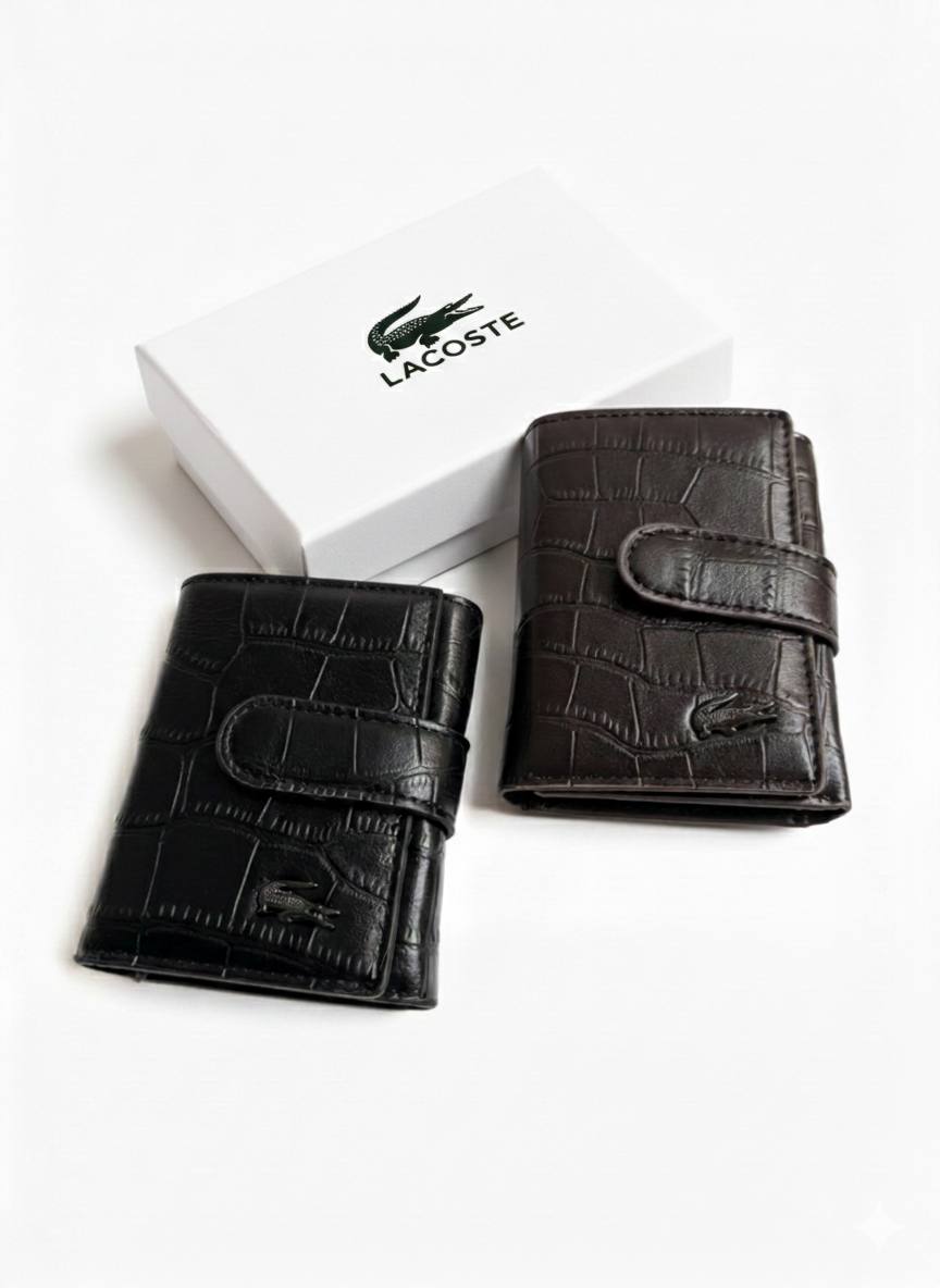 Lacoste Men's Slim Wallet & Card Holder