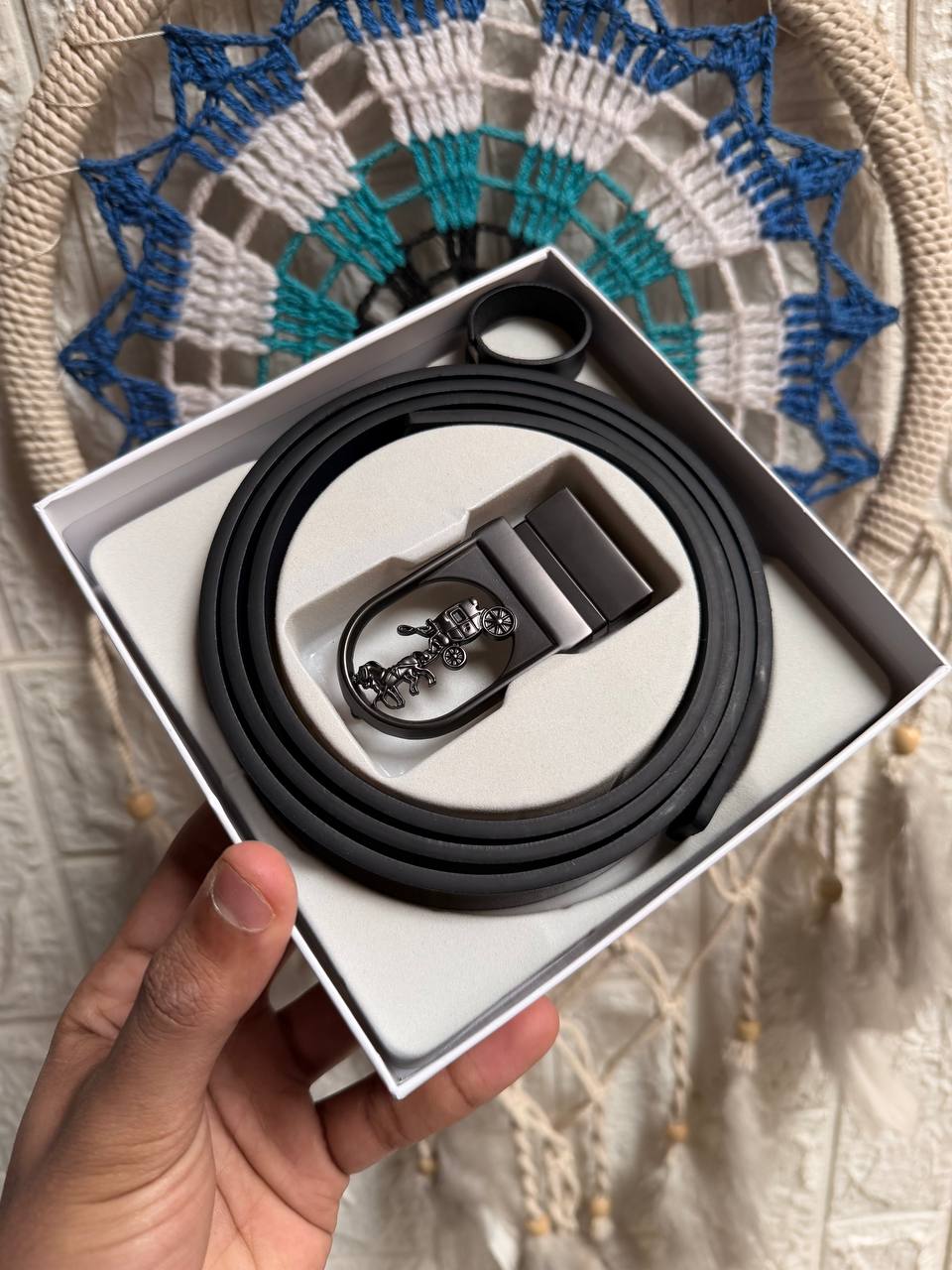 Coach Double-Face Leather Belt