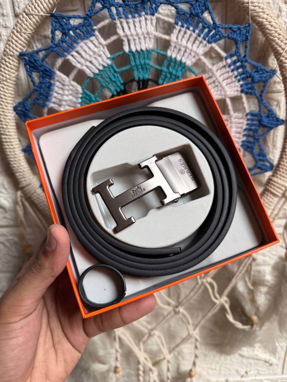 Hermes Double-Face Leather Belt