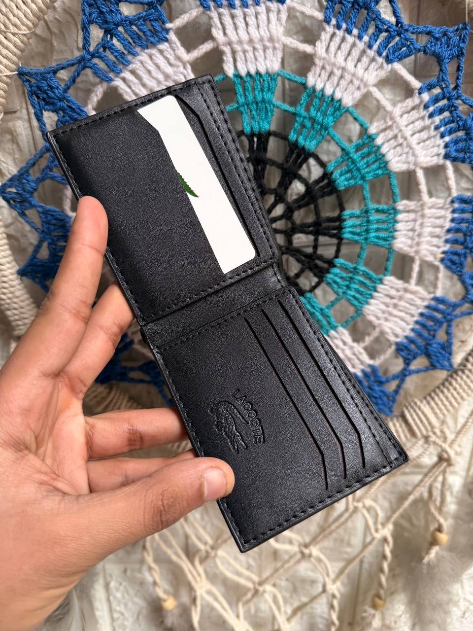 Black Lacoste Wallet 3