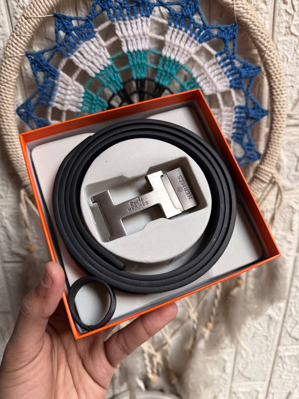 Hermes Double-Face Leather Belt