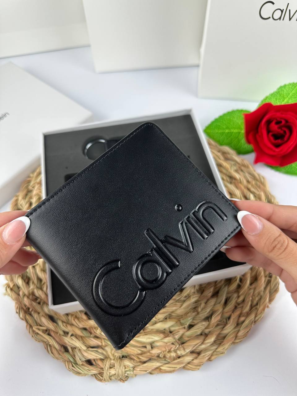 Calvin Klein wallet + Keychain"Mirror Original" 6