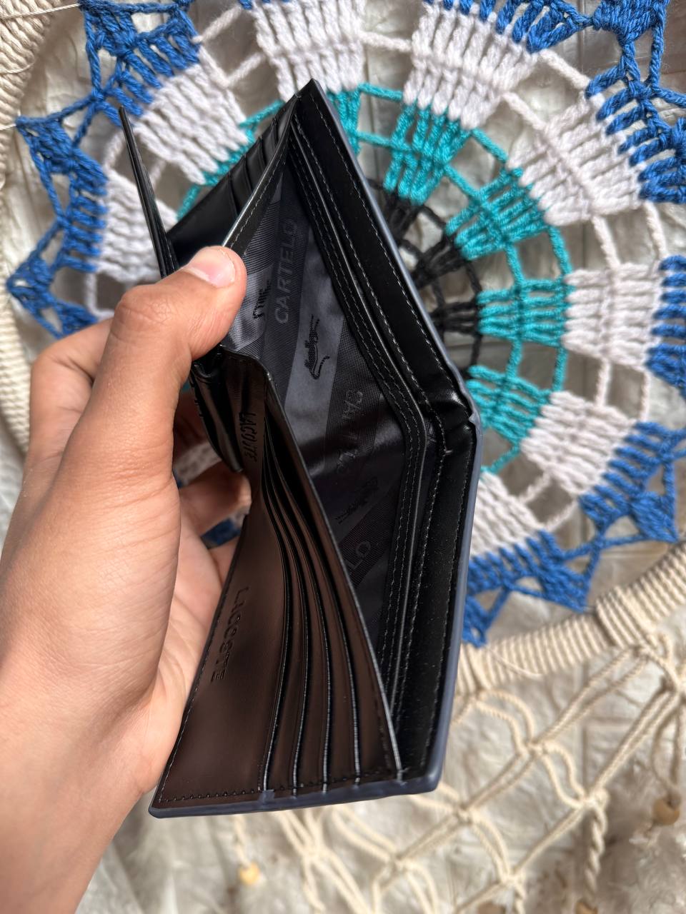 Blue Lacoste Wallet "Mirror Original"