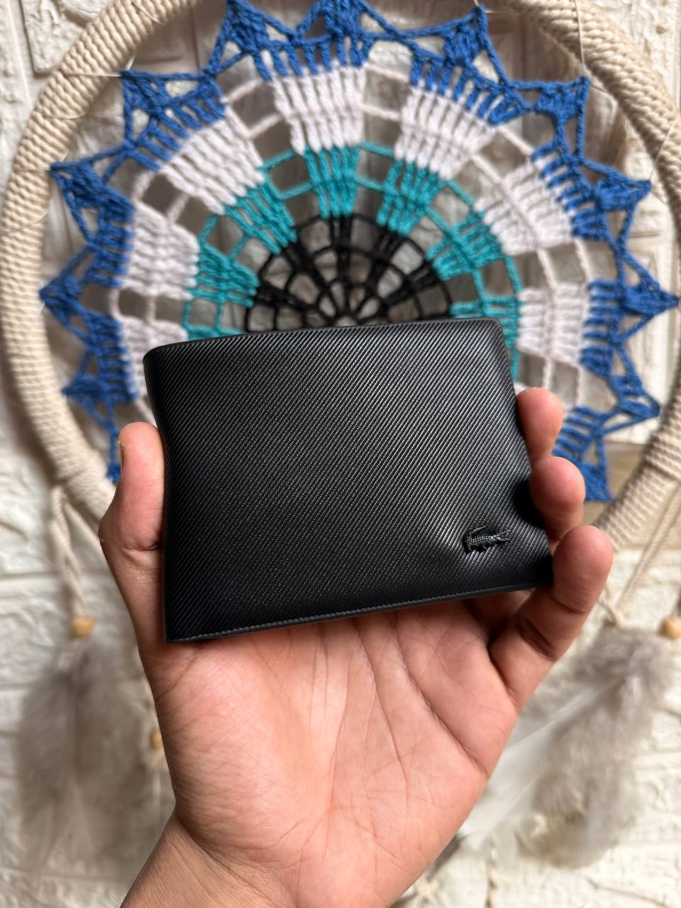 Basic Black Lacoste wallet