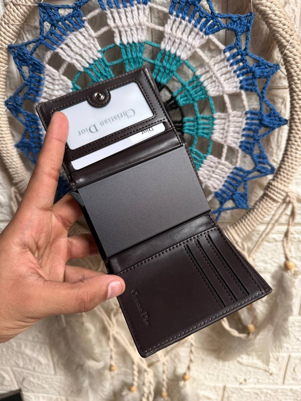 Dior Men's Slim Wallet & Card Holder